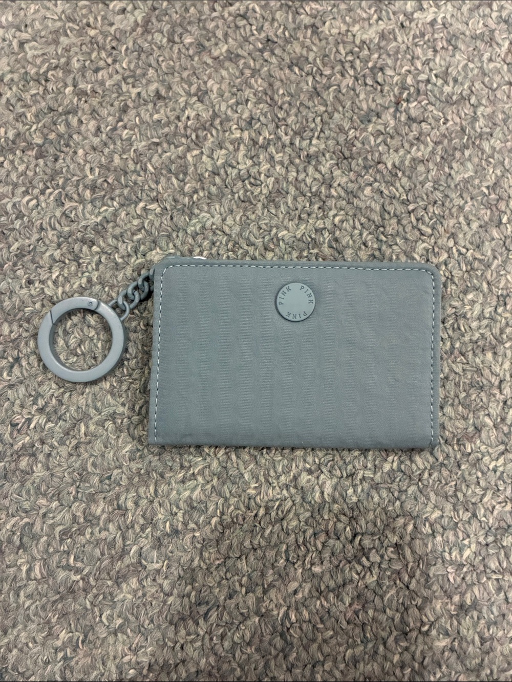 PINK Victoria's Secret Teal Key Ring Card Holder